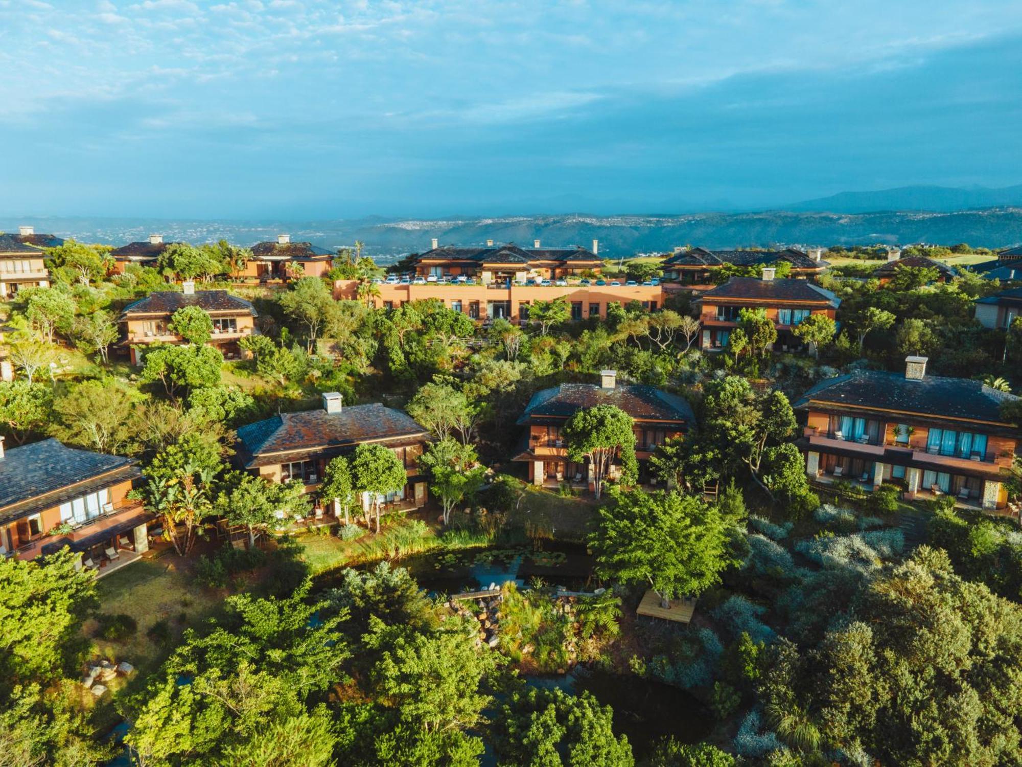 Pezula Nature Retreat Knysna Exterior photo Aerial view of the resort